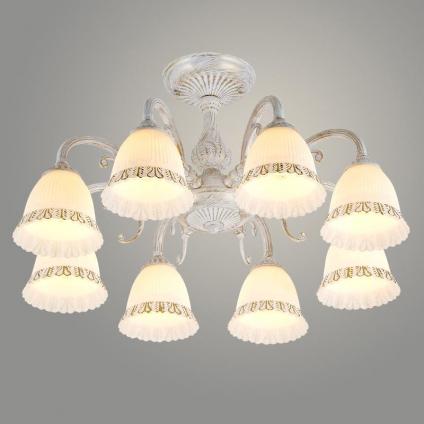 Люстра 74331/8 WH+GD белый/золото 8x60W E27 d630 h330, 24